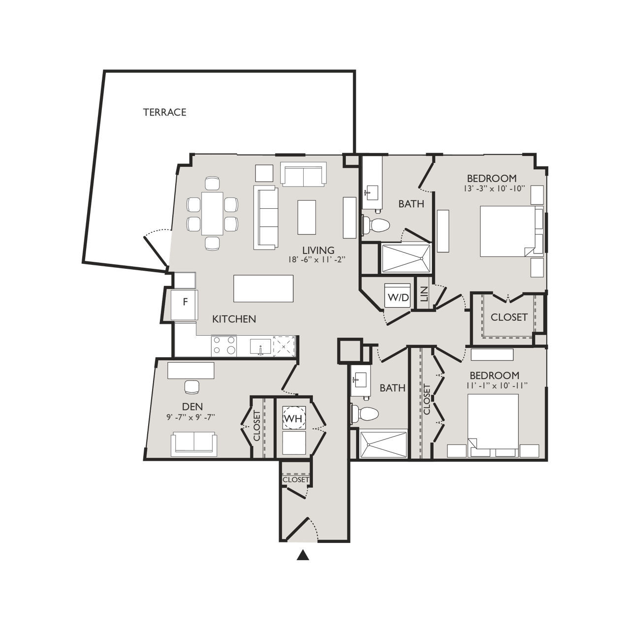 Upton Place - Washington DC - Floor plan diagram