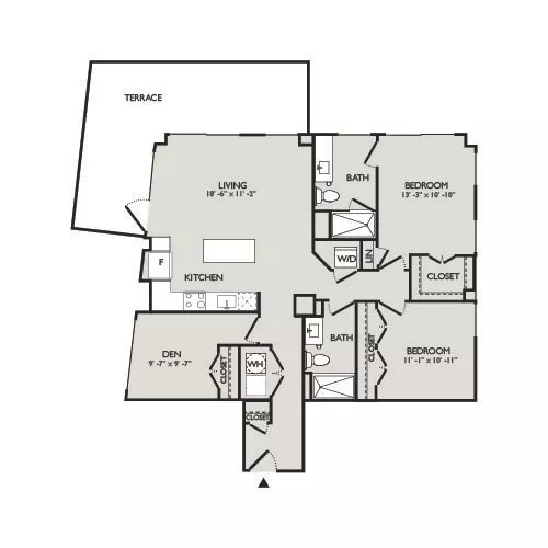 Upton Place - Washington DC - Floor plan diagram