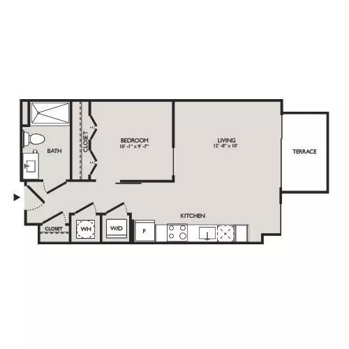 Upton Place - Washington DC - Cherry Floor Plan Diagram