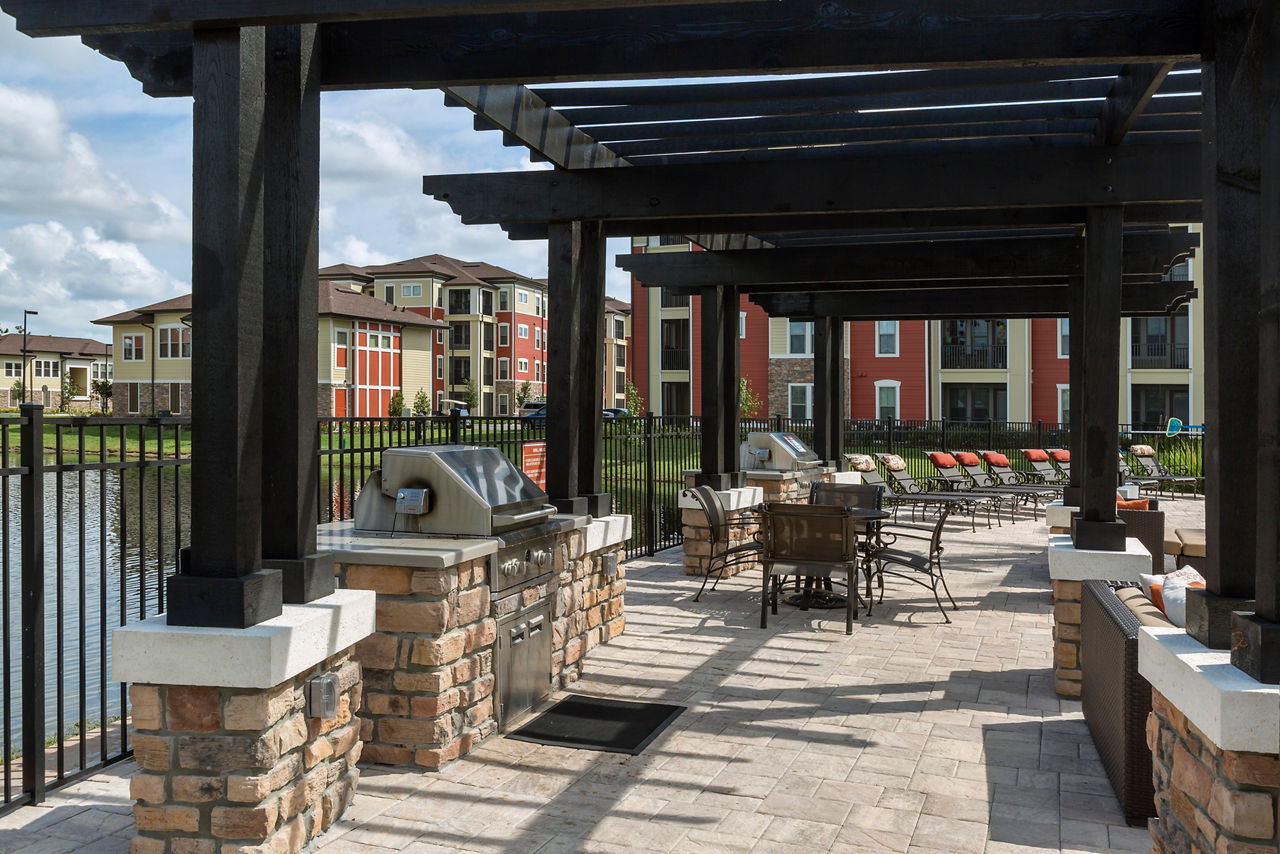 Grill area at Sands Parc