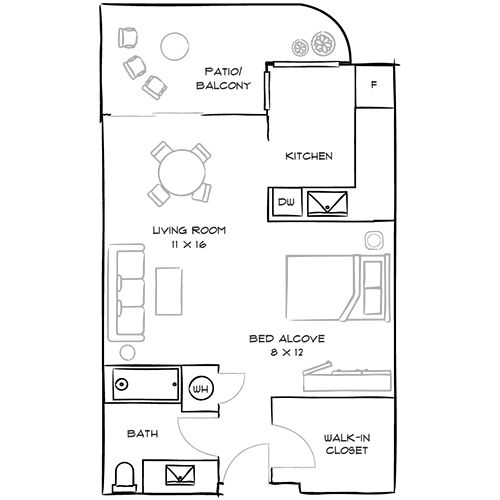 2D Diagram Furnished
