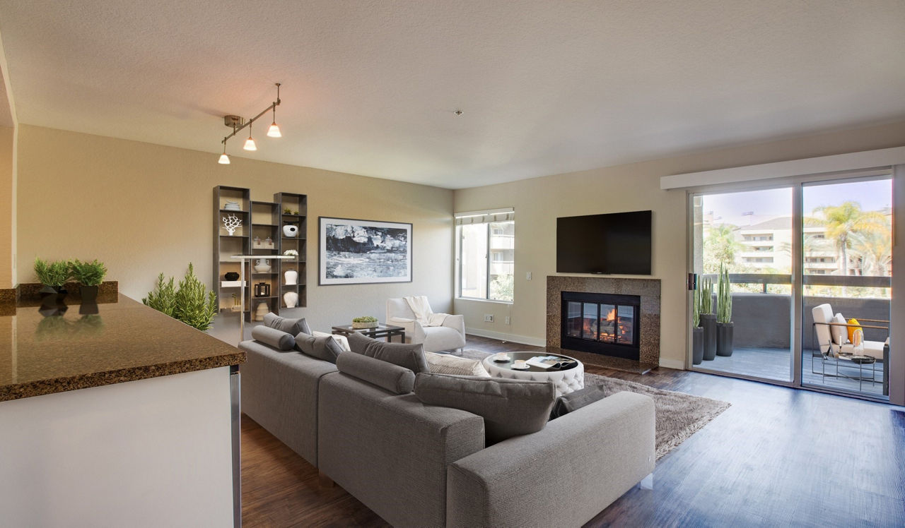 3440 Avenue of the Arts - Costa Mesa, CA - Living Room