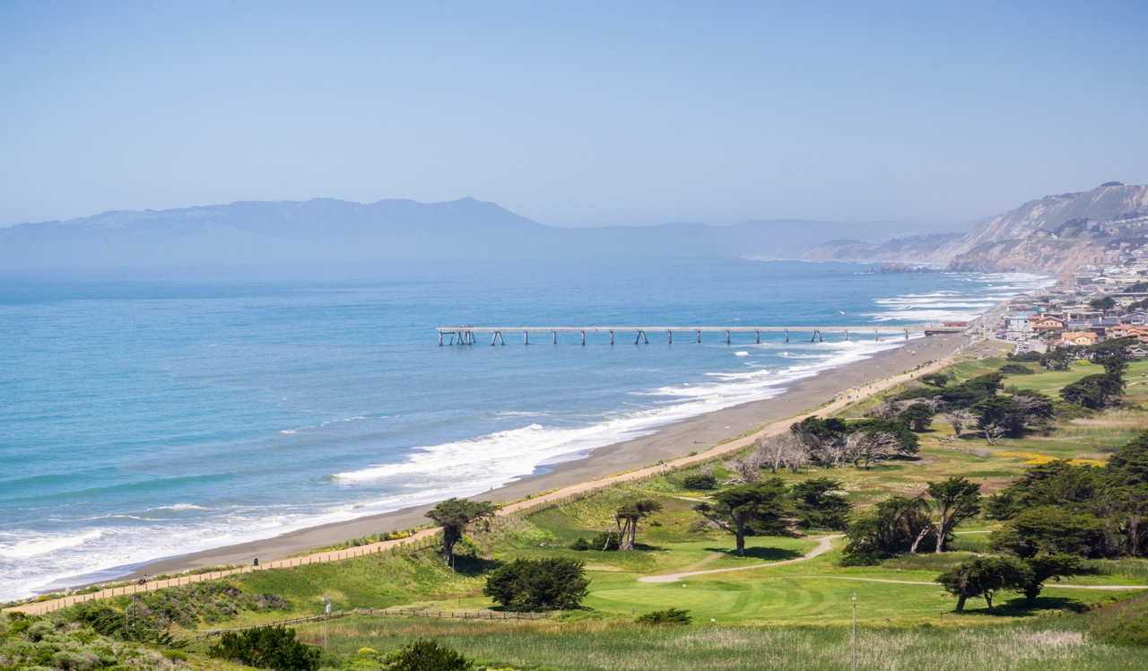 The Bluffs at Pacifica - Pacifica, CA - Sharp Park.<p>&nbsp;</p>
<p style="text-align: center;">Sharp Park Beach and Golf Course are located 6 minutes south of The Bluffs at Pacifica.</p>
