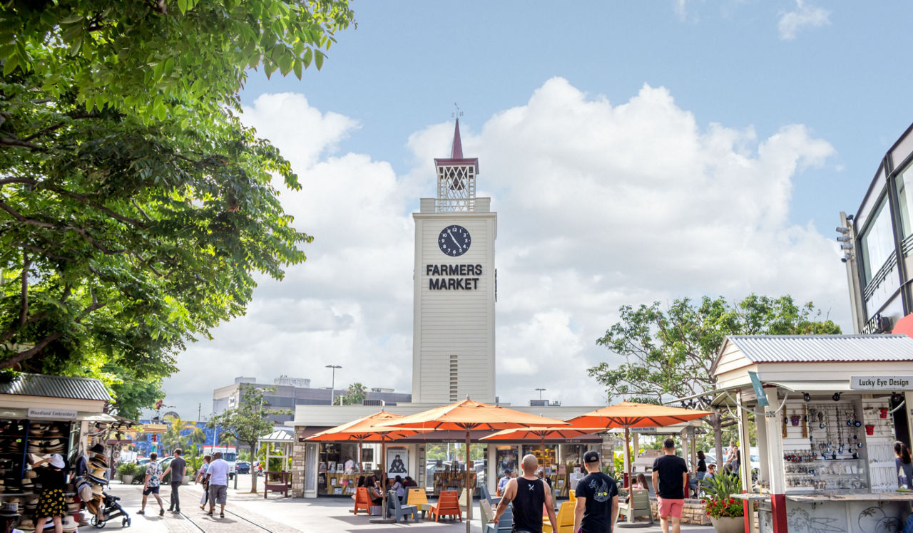 Broadcast Center - Los Angeles, CA - Exterior shot of Farmer's Market 