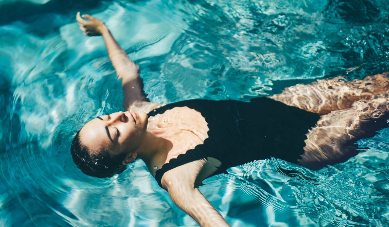 Ravel and Royale Woman in Pool