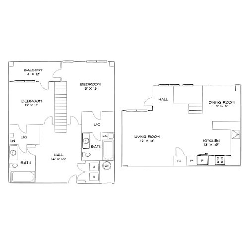 Arapahoe Square - Denver, CO - Floor Plan Diagram