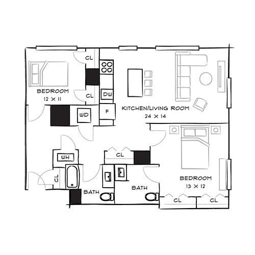 2D Diagram Furnished