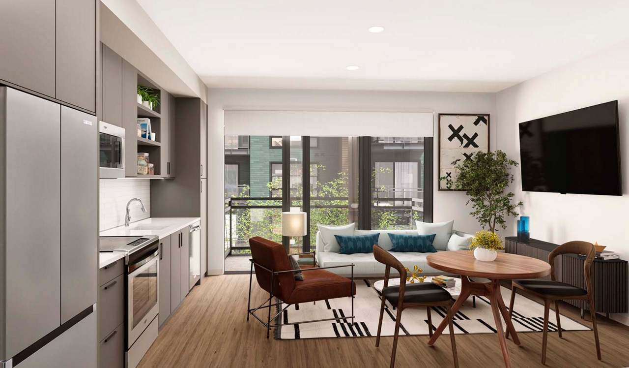 Upton Place - Washington DC - Living Room/