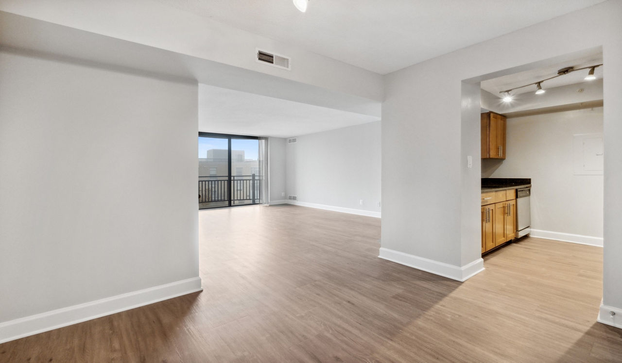 Vaughan Place - Washington, DC - Living Room and Kitchen