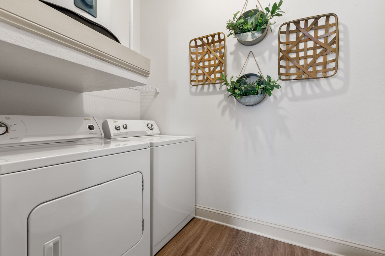 Laundry room at Village at Baldwin Park