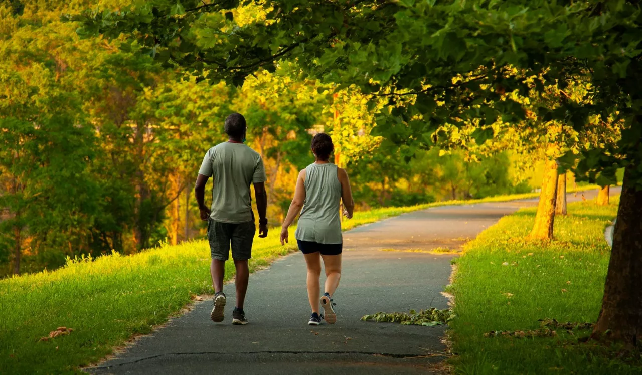 Couple Walking in the Park
