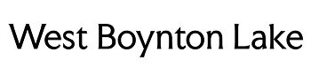 West Boynton Lake - Logo