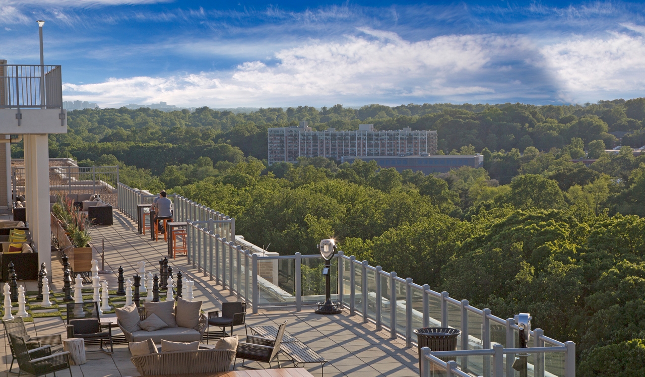 Willard Towers Apartments - Chevy Chase, MD - Rooftop Deck