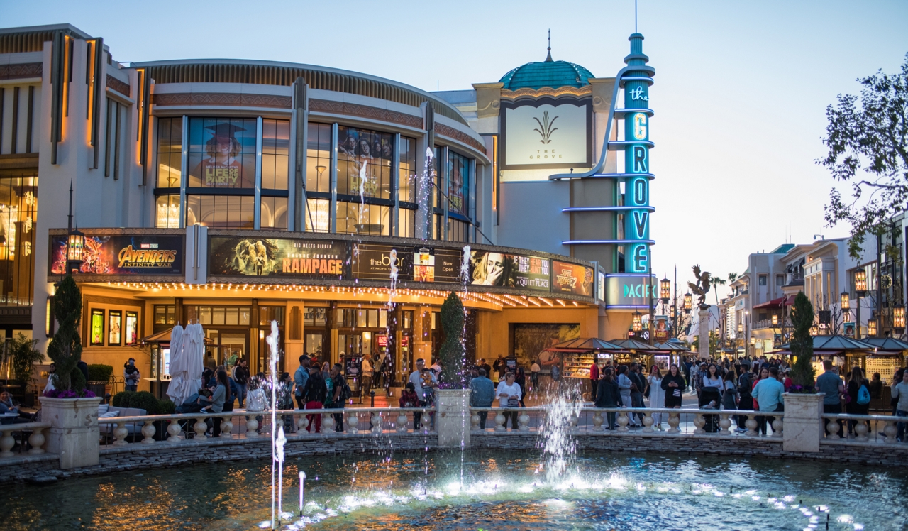 Broadcast Center - Los Angeles, CA - Exterior shot of The Grove 