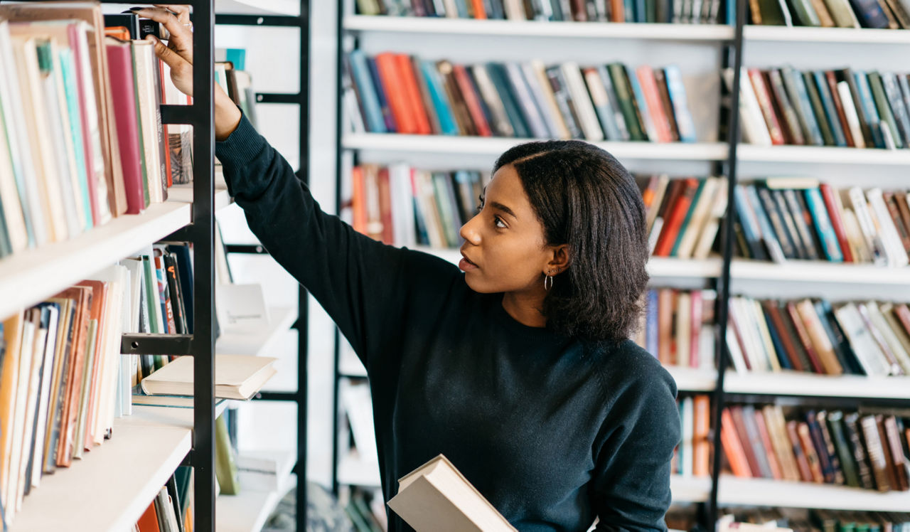 Burke Shire Commons - student in library