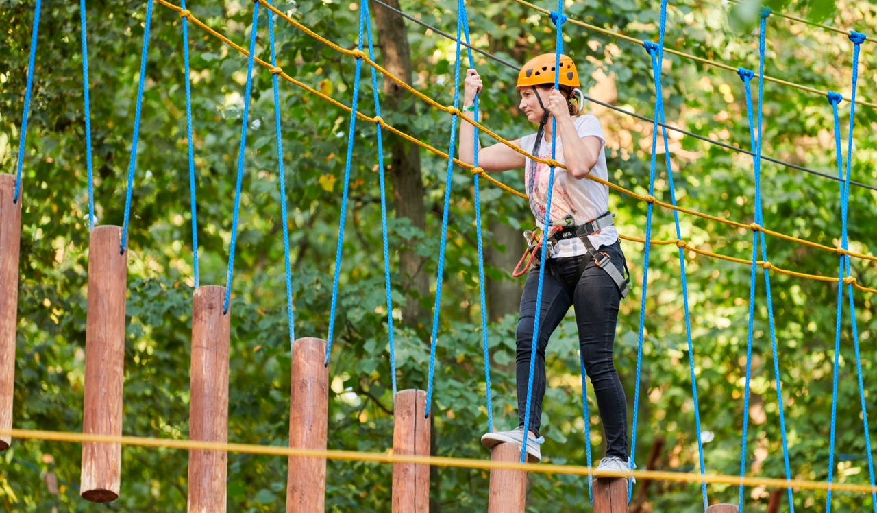 Hillmeade - Nashville, TN - Aerial Obstacle Course.<p>&nbsp;</p>
<p style="text-align: center;">Test your skills at The Adventure Park at Nashville with aerial obstacle courses and axe throwing.</p>
