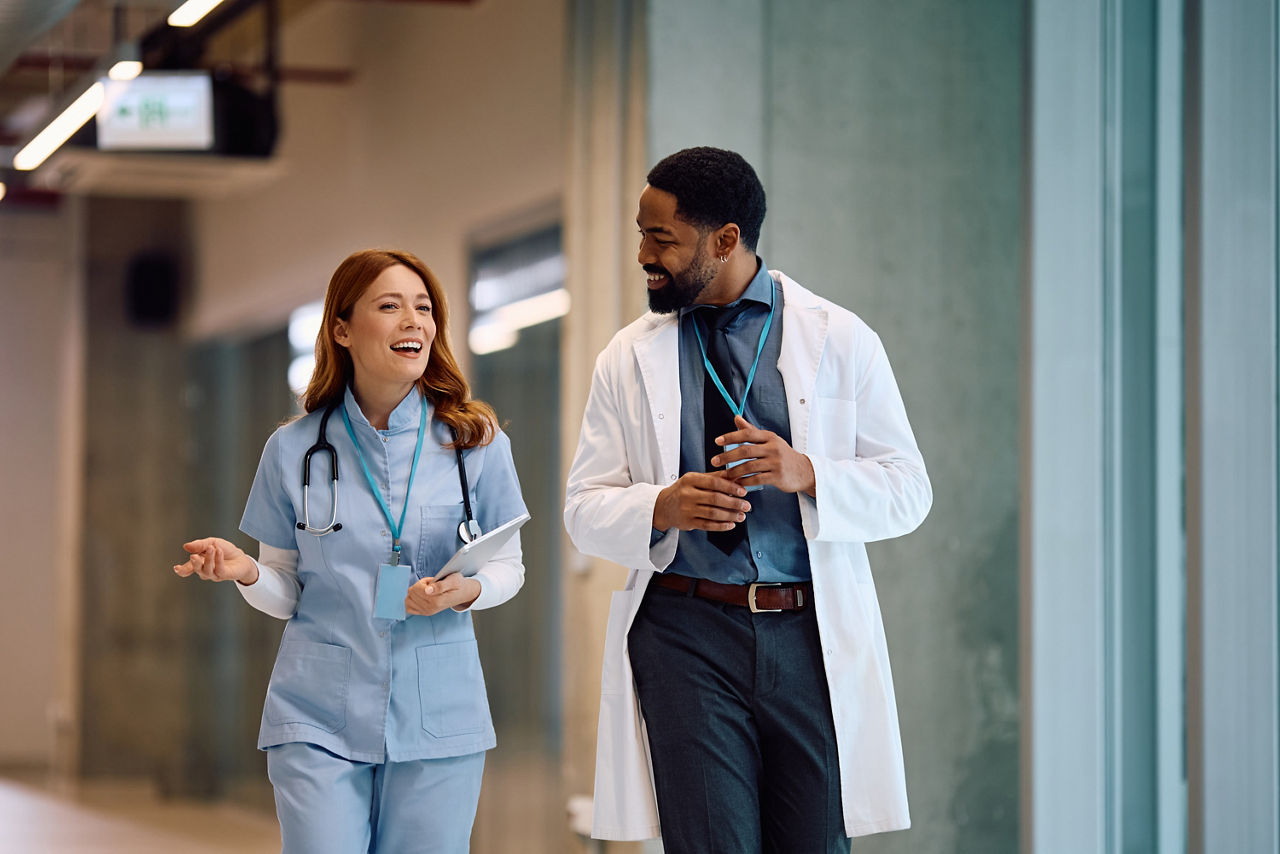 Medical professionals at work