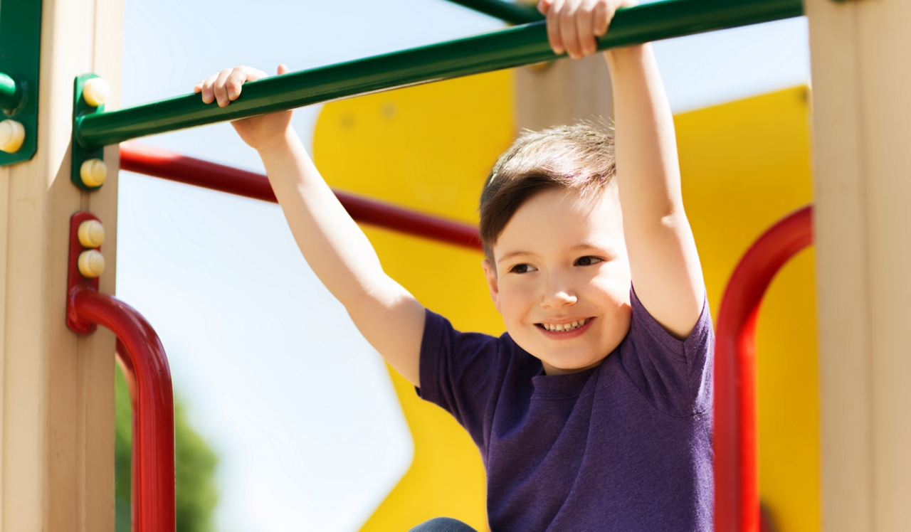 Royal Crest Estates - Nashua, NH - Young boy on jungle gym