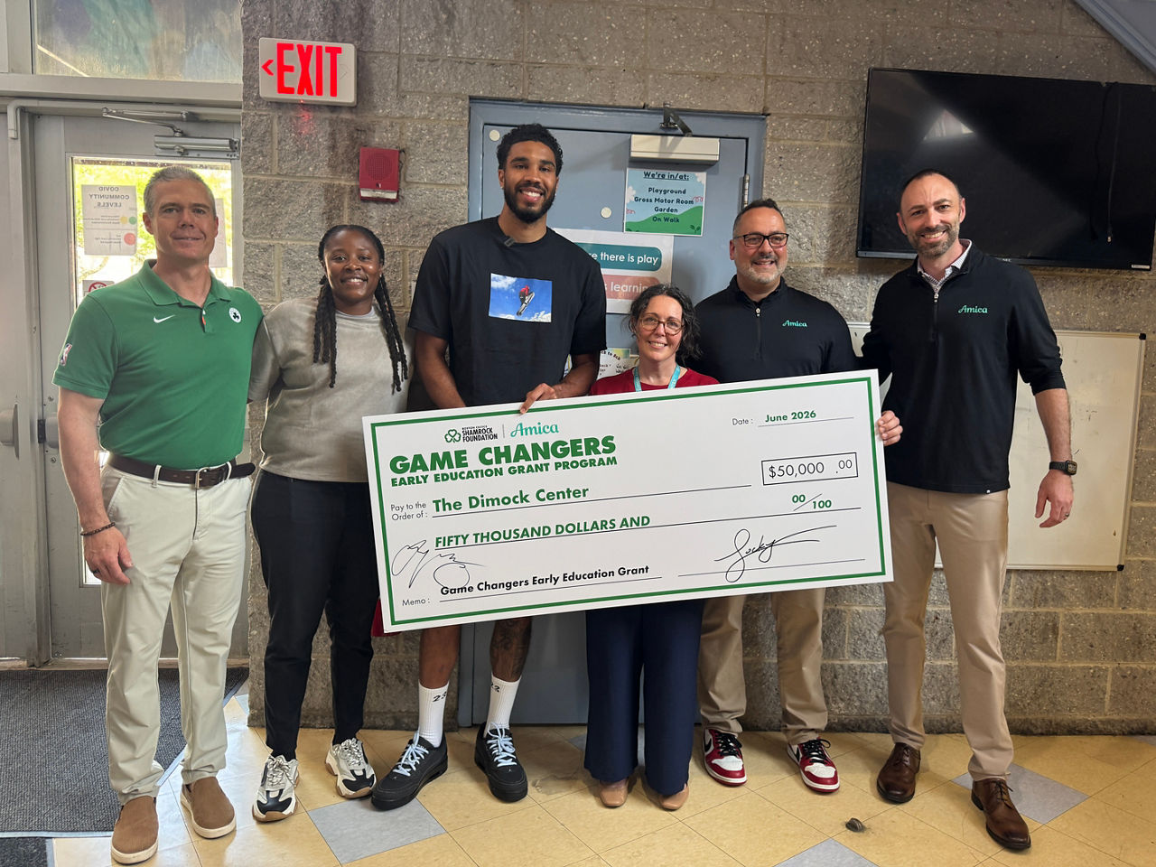 Jayson Tatum presents Game Changers check