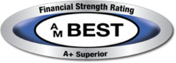 A.M. Best A+ Superior Rating seal