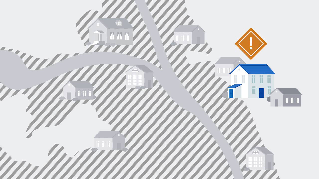 Use a flood zone map to determine your home’s flood risk level