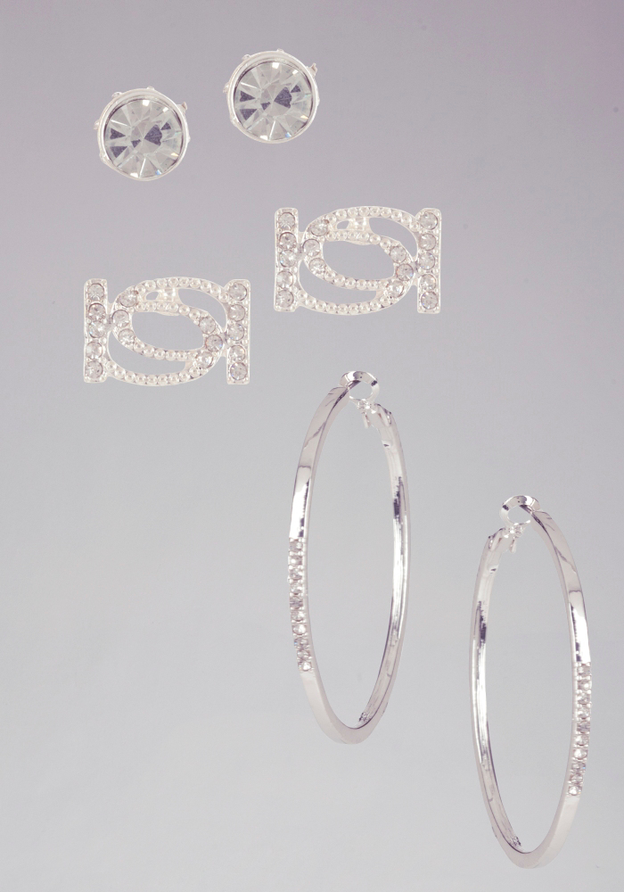 Interlocked Logo Earring Set | Skazzy