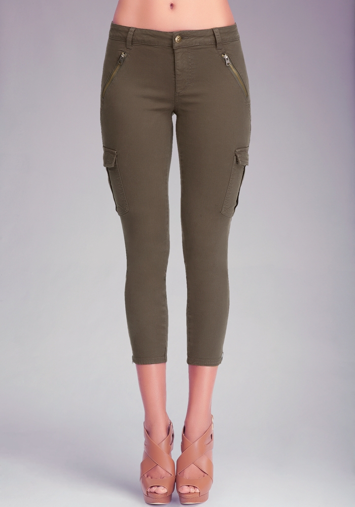 snap zipper cargo pants