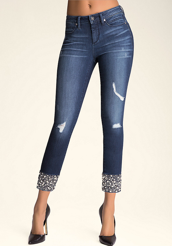 Bling Cuff Crop Jeans - All New Arrivals | bebe