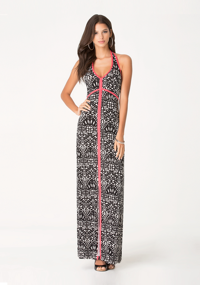 Mosaic Print Maxi Dress | bebe