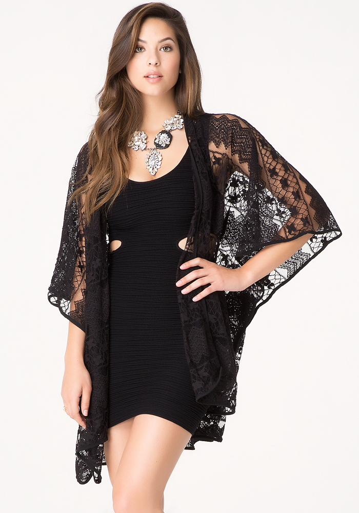 Lace Cover Up - Tops | bebe