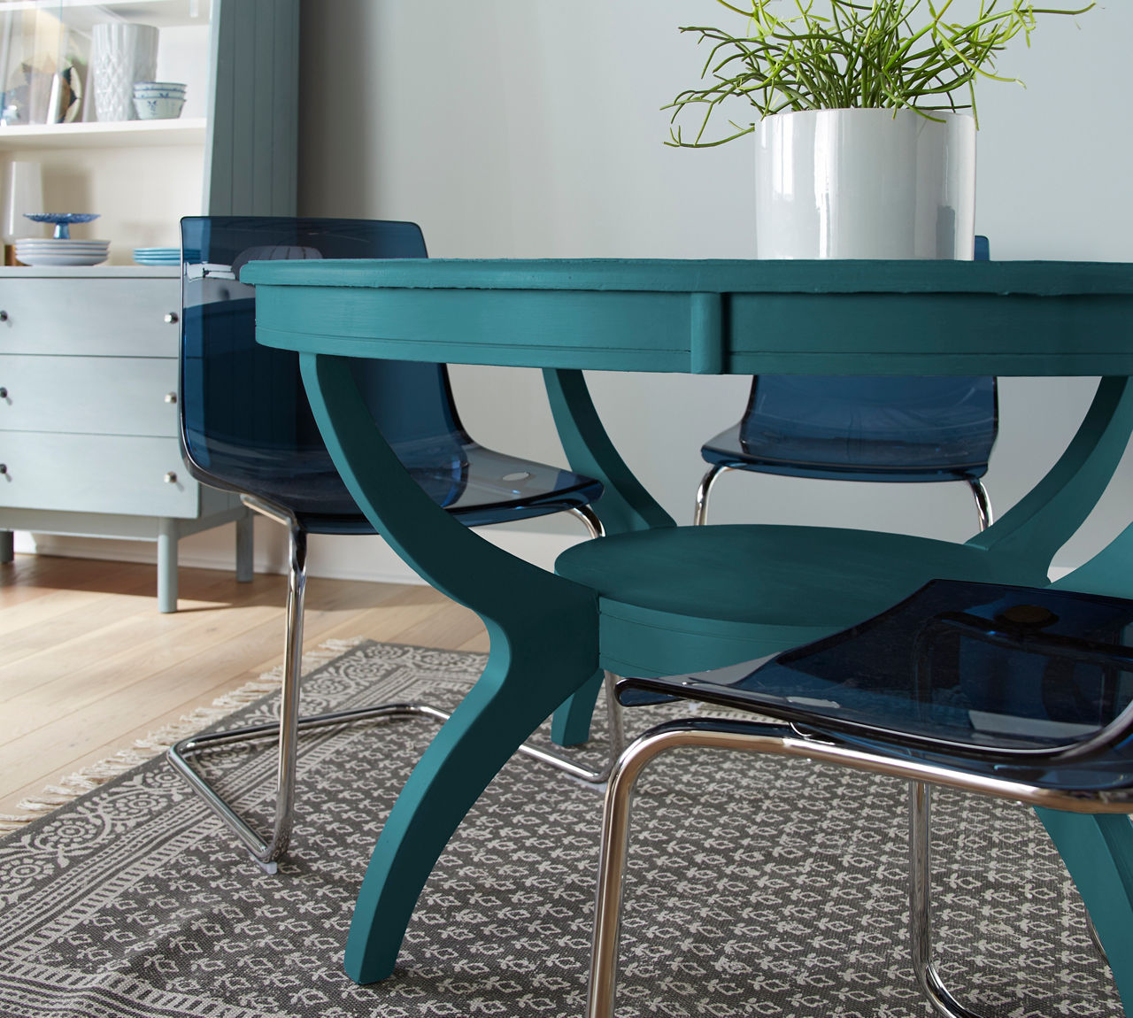 CHALK painted in BASIC TEAL