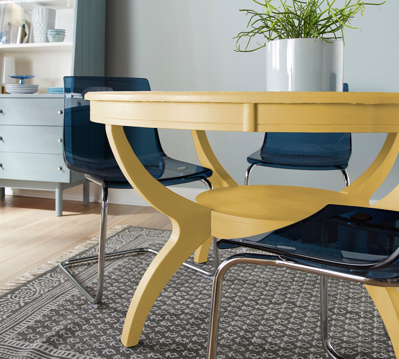 CHALK painted in YELLOW DUCKLING