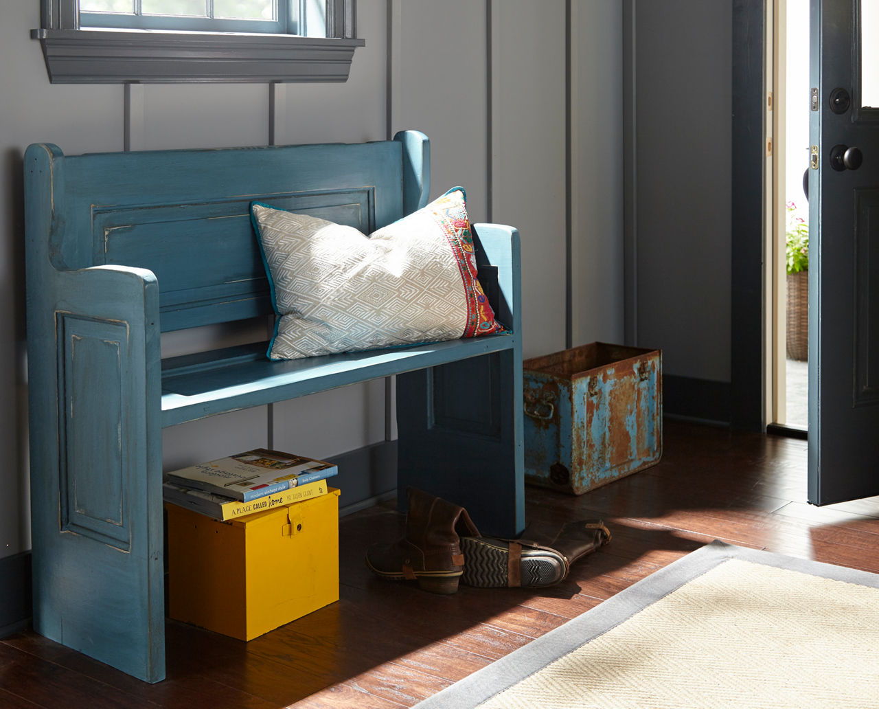 CHALK painted in SWEDISH BLUE