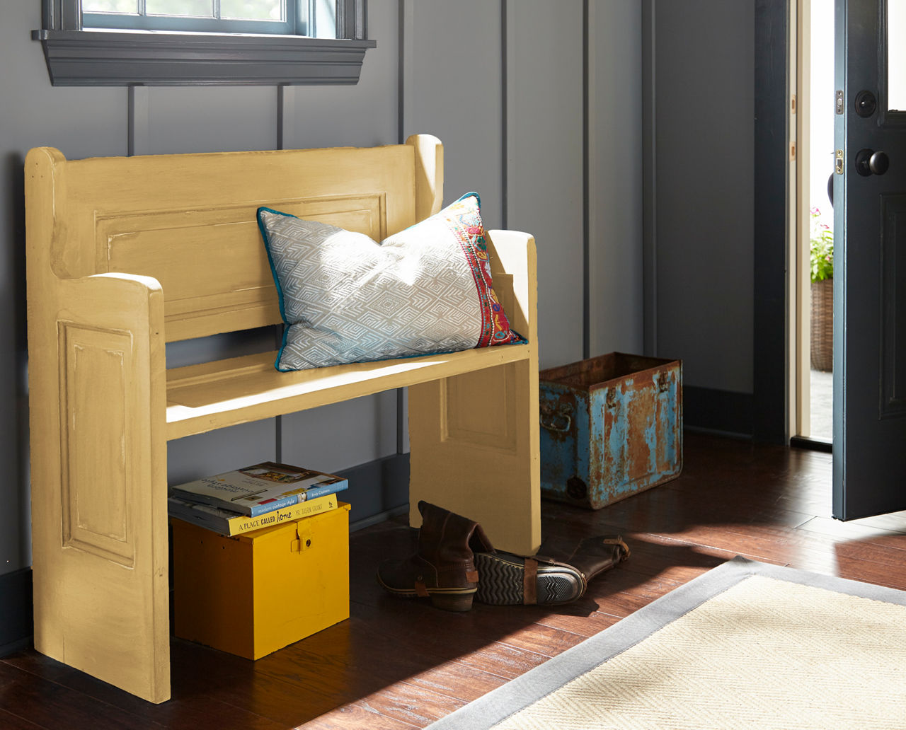 CHALK painted in YELLOW DUCKLING