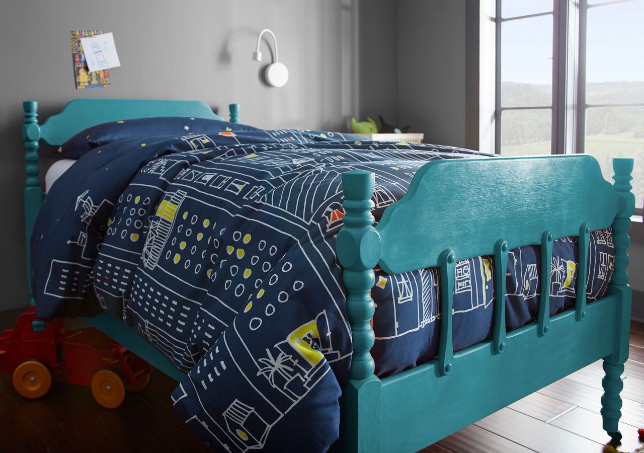 CHALK painted in BASIC TEAL