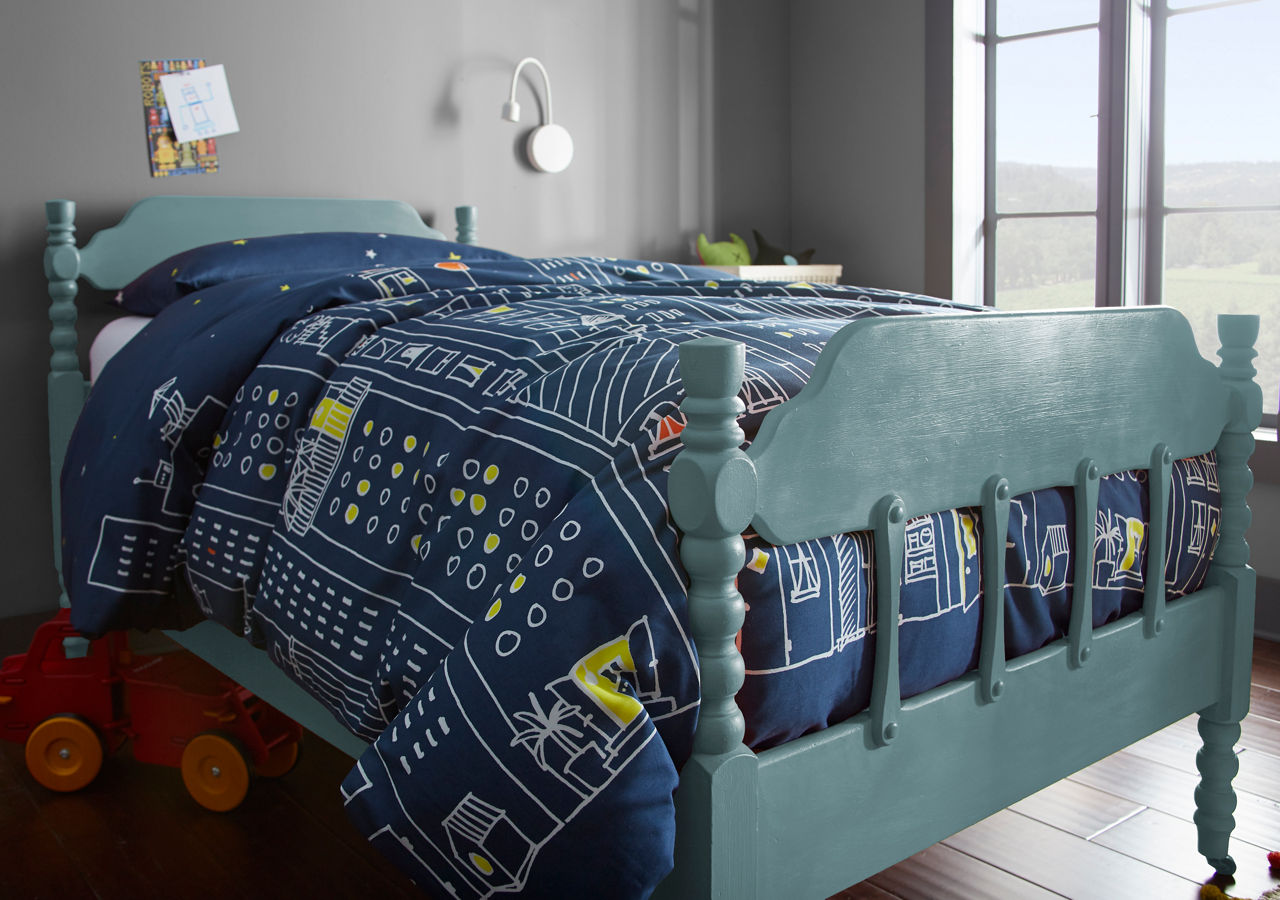 CHALK painted in BLUE JUNIPER