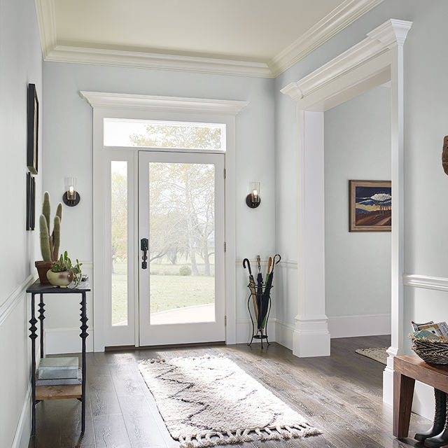 Foyer painted in CHALK GRAY