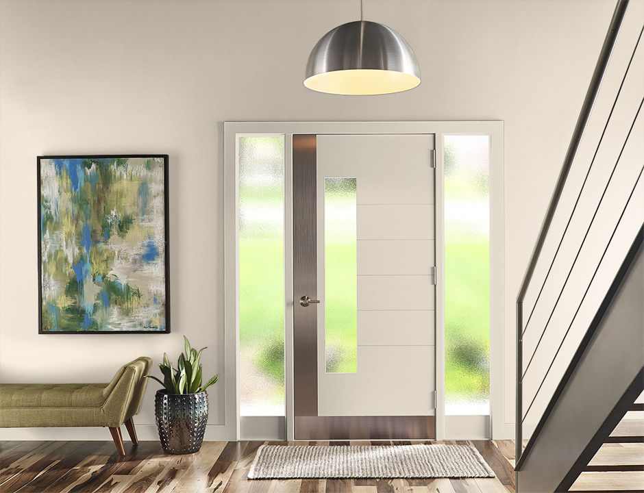 Entryway painted in IVORY PORCELAIN