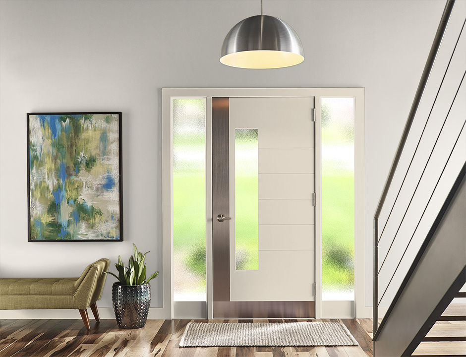 Entryway painted in RESERVED WHITE