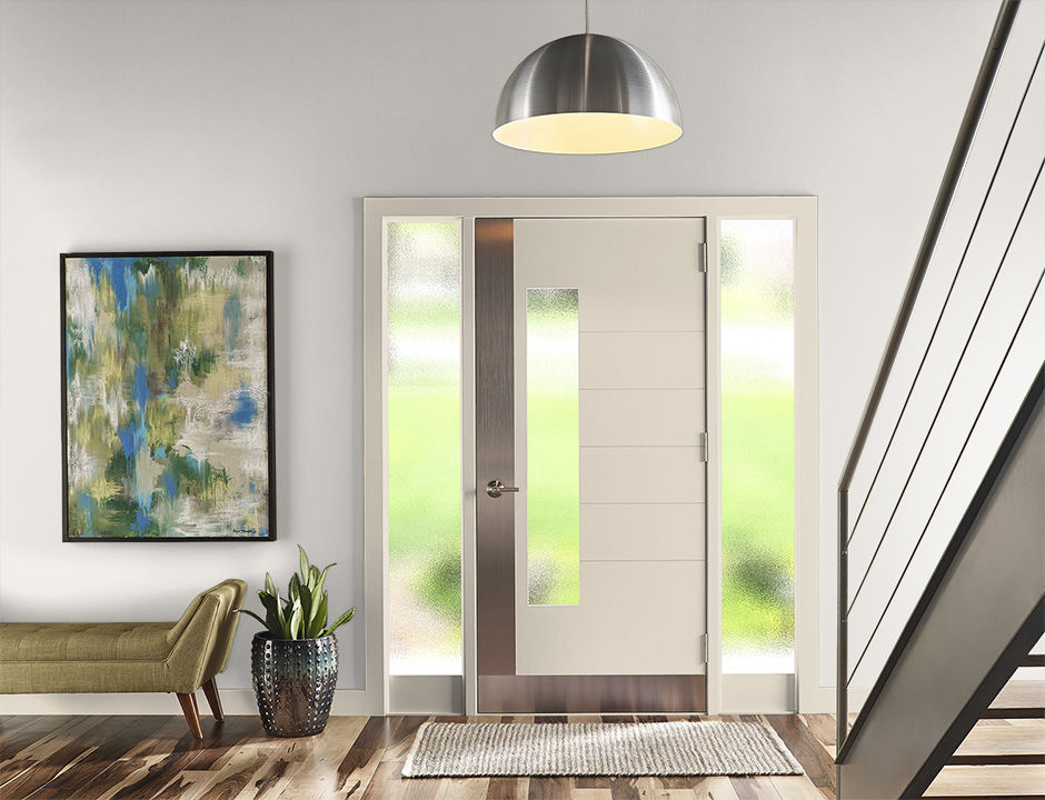 Entryway painted in WHITE MODERN