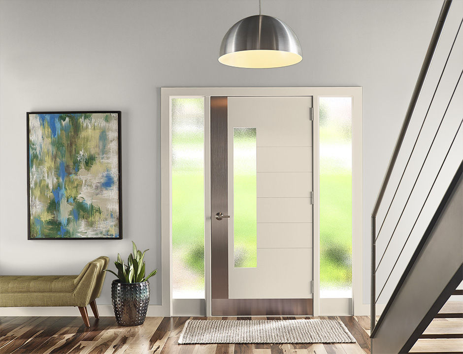 Entryway painted in FLYING DOVE