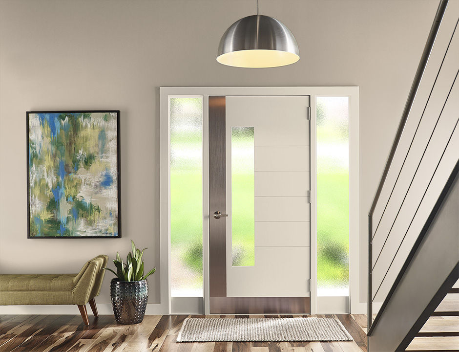 Entryway painted in BRONZE MIST