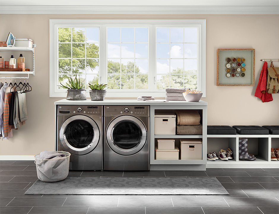 Laundry painted in BRONZE MIST