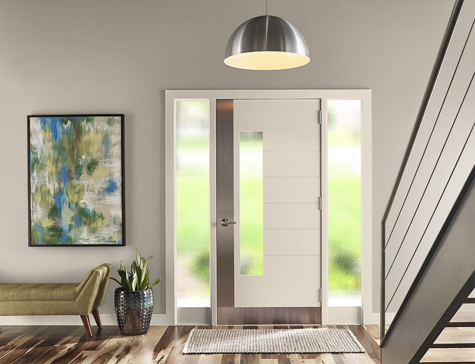 Entryway painted in PORTOBELLO