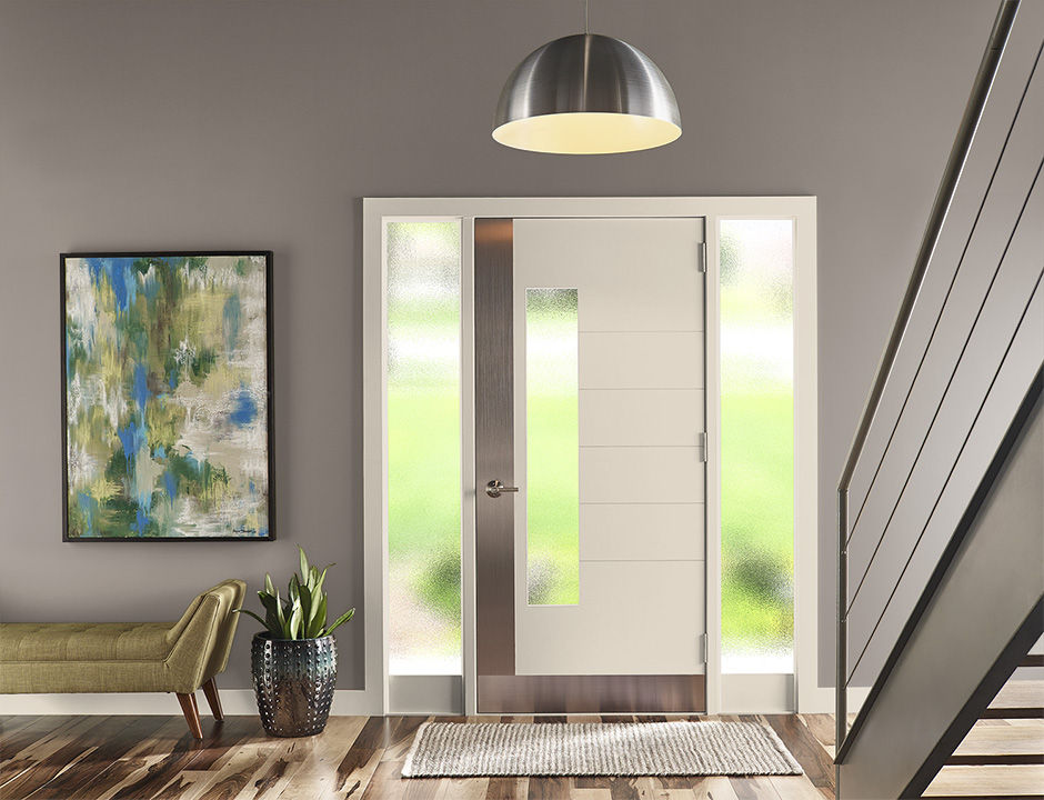 Entryway painted in COBBLESTONE STREETS