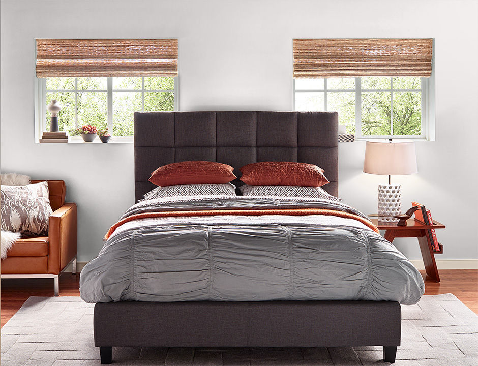 Bedroom painted in BLUSHING WHITE