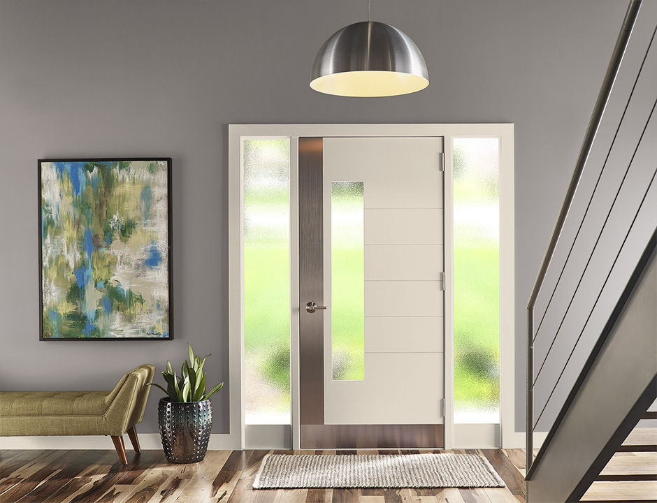 Entryway painted in CHALK SUEDE