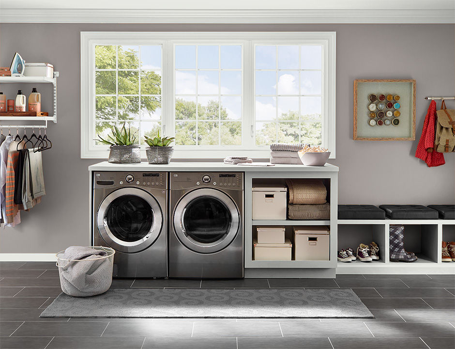 Laundry painted in CHALK SUEDE