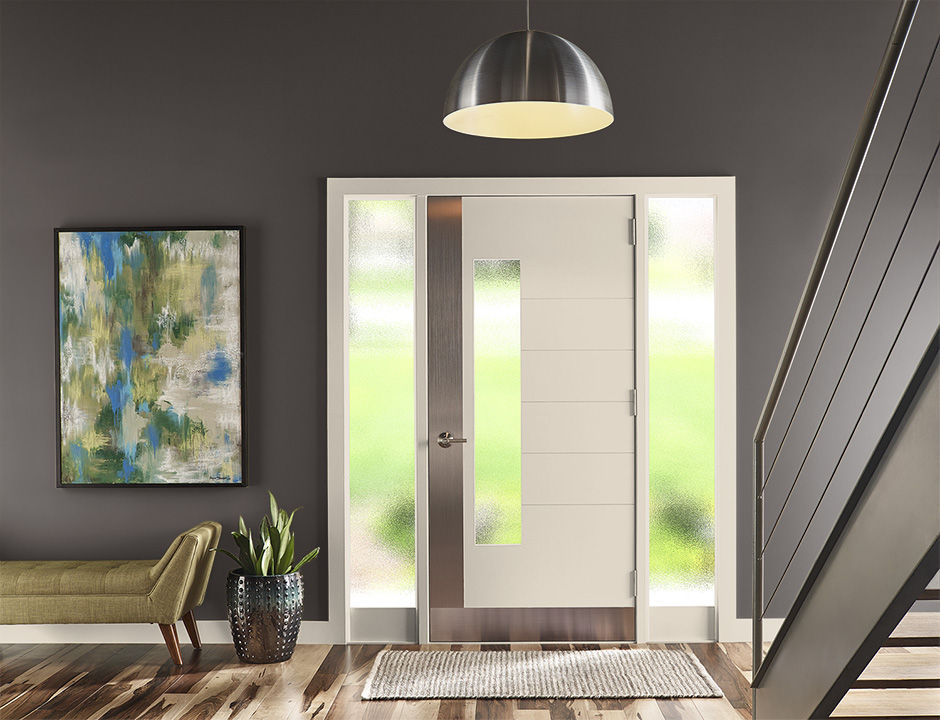 Entryway painted in SPICE BROWN