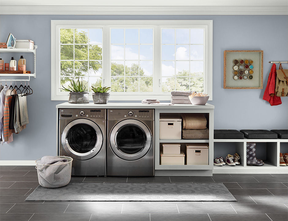 Laundry painted in AVIATOR SILVER